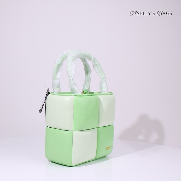 Kate Spade Boxxy Colorblocked Tote In Serene Green - Picture 4 of 10